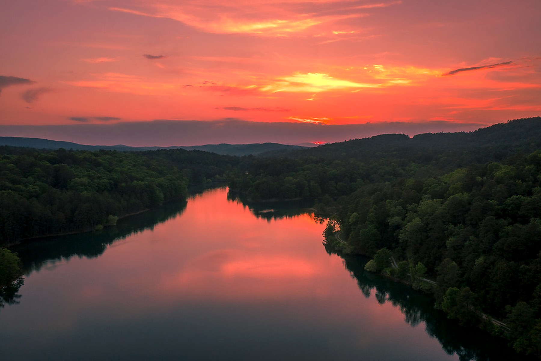 River at dusk